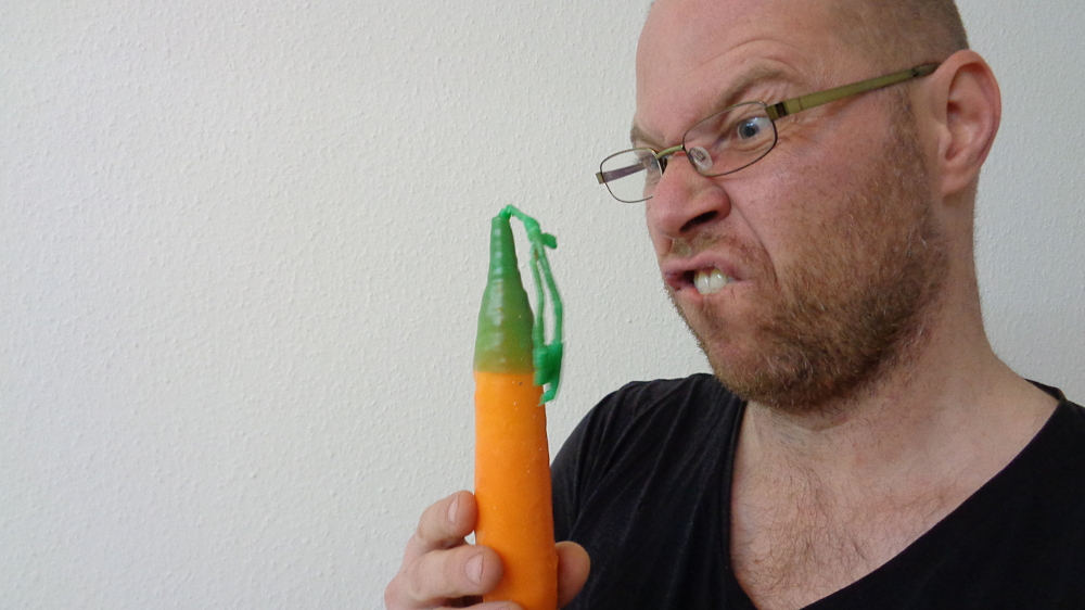 Karottenkerze